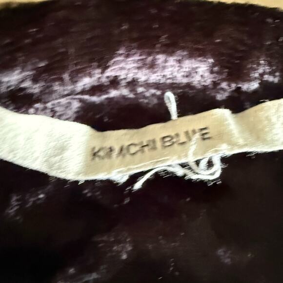 Urban Outfitters Kimchi Blue Jana Velvet Embroidered Top Romantic Streetwear S - Picture 12 of 12